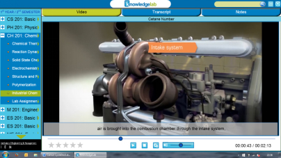 Learning app with a combustion engine.