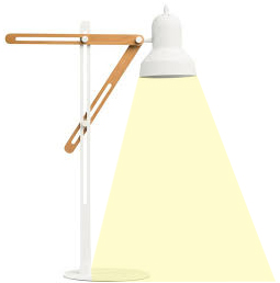 Lamp illuminating knowledge.